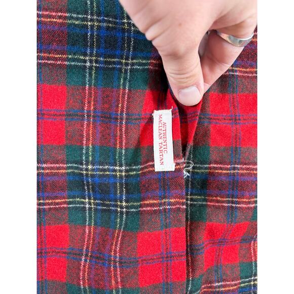 Vintage Pendleton Flannel Plaid Wool Board Shirt Jacket Mens Large Red Button - Picture 8 of 8